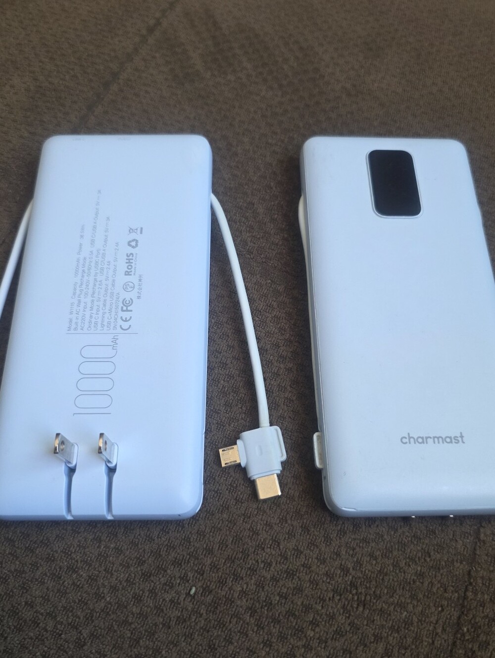 A lot of 2 Charmast 10000mAh Portable Power Bank (Model W1115)